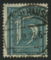 Dt. Reich 179 O, 1933, 15 Pf. Grünblau, Wz. 2, Pracht, Gepr. Peschl, Mi. 280.- - Otros & Sin Clasificación