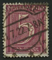 Dt. Reich 177 O, 1922, 5 Pf. Lilakarmin, Wz. 2, Pracht, Gepr. Dr, Oechsner, Mi. 260.- - Autres & Non Classés