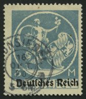 Dt. Reich 134II O, 1920, 3 M. Grautürkis, Type II, Pracht, Gepr. Peschl, Mi. 100.- - Autres & Non Classés