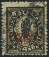 Dt. Reich 133II O, 1921, 21/2 M. Steindruck, üblich Gezähnt Pracht, Gepr. Winkler, Mi. 120.- - Usados