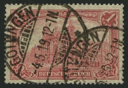 Dt. Reich 94AII O, 1918, 1 M. Kriegsdruck, Gezähnt A, üblich Gezähnt Pracht, Gepr. Jäschke, Mi. 150. - Otros & Sin Clasificación