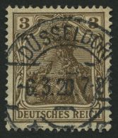 Dt. Reich 84IIb O, 1918, 3 Pf. Schwärzlichbraun Kriegsdruck, Pracht, Gepr. Zenker, Mi. 140.- - Autres & Non Classés