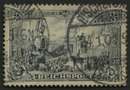 Dt. Reich 65II O, 1900, 3 M. Reichspost, Type II, Normale Zähnung, Pracht, Gepr. Zenker, Mi. 80.- - Autres & Non Classés