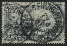 Dt. Reich 65I O, 1900, 3 M. Reichspost, Type I, Pracht, Gepr. Jäschke, Mi. 60.- - Altri & Non Classificati