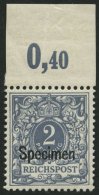 OST-SACHSEN 52SP **, 1945, 10 Pf. Grau, Aufdruck Specimen, Pracht, Fotoattestkopie Jäschke Eines Ehemaligen Viererb - Altri & Non Classificati