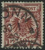 Dt. Reich 50ab O, 1889, 50 Pf. Dunkelfeuerrot, Pracht, Gepr. Zenker, Mi. 280.- - Usati