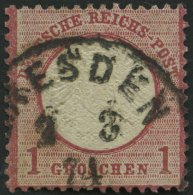 Dt. Reich 19 O, 1872, 1 Gr. Rotkarmin, Sehr Kleine Marke (L 14), Pracht, Kurzbefund Sommer - Usati