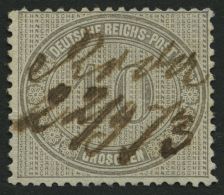 Dt. Reich 12 ~ , 1872, 10 Gr. Hellgraubraun, Handschriftliche Entwertung, Pracht, Gepr. Brugger, Mi. 230.- - Other & Unclassified