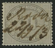 Dt. Reich 12 ~ , 1872, 10 Gr. Hellgraubraun, Handschriftliche Entwertung, Pracht, Gepr. Brugger, Mi. 230.- - Autres & Non Classés