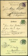 BAHNPOST Hamburg-Magdeburg (Zug 83 (2x),84, 112 Und 356), 1889/98, 5 Karten Feinst/Pracht - Franking Machines (EMA)