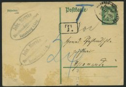 BAHNPOST DR P 162 BRIEF, Hagenow-Neumünster (Zug 1508) Auf 5 Pf. Ganzsachenkarte Von 1926 Nach Apenrade/Dänema - Máquinas Franqueo (EMA)