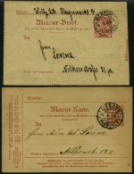 HANNOVER 1895/6, 2 Verschiedene Gebrauchte Ganzsachenkarten, Pracht - Private & Local Mails