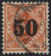 WÜRTTEMBERG 188 O, 1923, 50 Auf 25 Pf. Rotorange, Pracht, Gepr. Klinkhammer, Mi. 1100.- - Other & Unclassified