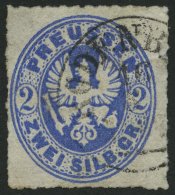 THURN Und TAXIS Pr 17a O, RODENBERG Auf 2 Sgr. Ultramarinblau, Feinst - Autres & Non Classés