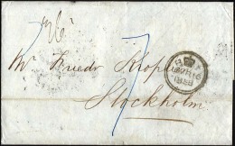 HAMBURG-VORPHILA 1858, K.S.P.A. HAMBURG, K2 Und KDOPA HAMBURG (K2) Rückseitig Als Durchgangsstempel Auf Brief Von L - Prefilatelia
