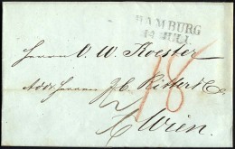 HAMBURG 1846, HAMBURG, L2 Auf Brief Nach Wien, Pracht - Prephilately