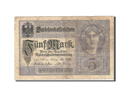 Billet, Allemagne, 5 Mark, 1917-1918, 1917-08-01, KM:56b, TB - 5 Mark