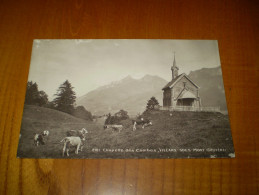 Troupeau De Vaches Devant La Chapelle Des Combes à Villars Sous Mont, Gruyère, Suisse. Ch. Morel à Bulle - Villars-les-Moines