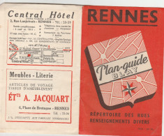 Rennes - Plan-guide Blay 1957 - Cartes/Atlas