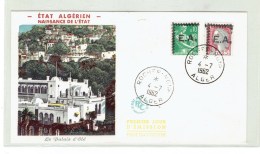 ALGERIE TAXE N°354-355 - SURCHARGE E.A. ROCHER NOIR - RARE - Brieven En Documenten