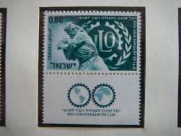Israel 1969 MNH # Mi. 439 Monument Denkmal ILO - Ungebraucht (ohne Tabs)