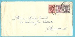 423+672+714 Op Brief Met Stempel AALST - 1935-1949 Kleines Staatssiegel