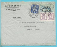 422+683A+LP 8 Op Brief Met Stempel ANTWERPEN Naar BUENOS AIRES (Argentine) - 1935-1949 Kleines Staatssiegel