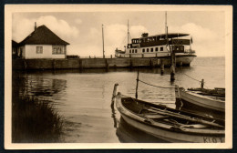 7558 - Alte Foto Ansichtskarte - Hiddensee Kloster Schiff Fähre -  Gel 1955 Reichenbach - Hiddensee