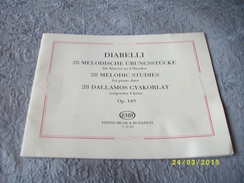 DIABELLI 28 Mélodies Pour Piano 4 Mains - Strumenti A Corda