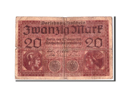 Billet, Allemagne, 20 Mark, 1918, 1918-02-20, KM:57, AB+ - Bestuur Voor Schulden