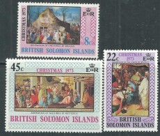 Salomon N° 242 / 44 XX Noël, Les 3 Valeurs Sans Charnière, TB - British Solomon Islands (...-1978)