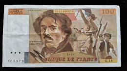 Billet 100 Francs "Delacroix"  -1979,  G.18 - 100 F 1978-1995 ''Delacroix''