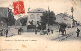 91 - ESSONNE - Montgeron - Rue De Paris Et De Chalandrey - Belle Animation - Montgeron