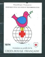 France Carnet Croix Rouge De 1974  Neuf  Parfait - Croix Rouge