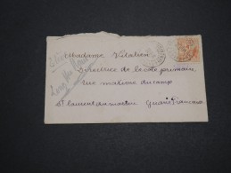 FRANCE / GUYANE - Enveloppe De Cayenne Pour St Laurent De Maroni En 1928 - A Voir - L 4945 - Storia Postale