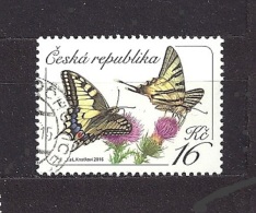 Czech Republic Tschechische Republik 2016 Gest Mi 881 Schmetterlinge, Butterflies. Yellow Swallowtail Papilio C10 - Gebraucht