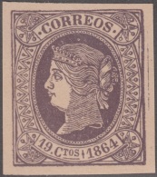 FAC-57 ESPAÑA SPAIN. SEGUI OLD FACSIMILE REPRODUCTION. ISABEL II. 1864 19c - Proofs & Reprints