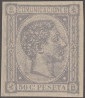 FAC-64 ESPAÑA SPAIN. SEGUI OLD FACSIMILE REPRODUCTION. ALFONSO XII. 1876 50c. - Essais & Réimpressions