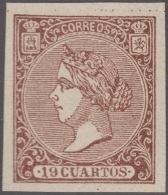 FAC-66 ESPAÑA SPAIN. SEGUI OLD FACSIMILE REPRODUCTION. ISABEL II. 19 1/4. - Probe- Und Nachdrucke