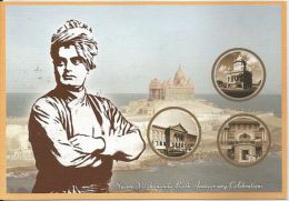 2012 Swami Vivekananda Theologian Hinduism Card  Inde India Indien As Per Scan - Theologians