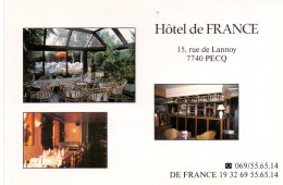 CP - PK - Pecq - Hôtel De France - - Pecq