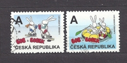 Czech Republic 2015 ⊙ Mi 844-845 Bob And Bobek Playing Ice Hockey, Floating In A Boat.Tschechische Republik C.3 - Used Stamps