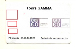 CARTE D'ENTREPRISE Tours Gamma - Autres & Non Classés