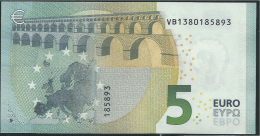 € 5 SPAIN  VA V008  G2  DRAGHI  UNC - 5 Euro