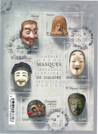 France BF F 4803 Masques De Théâtre - Oblitéré 07/10/2013 - 1er Jour Vente Générale - Gebraucht