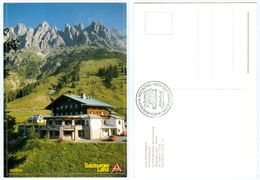 AK Salzburg 5505 Mühlbach Am Hochkönig Bei Bischofshofen Hotel Arthurhaus Familie Radacher Stempel Salzburger Pongau B. - Mühlbach Am Hochkönig