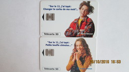 2 TELECARTES  FRANCE TELECOM - Telekom-Betreiber