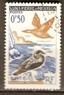 SAINT PIERRE ET MIQUELON   -.    1963  .  Y&T N° 364 Oblitéré.   Oiseaux Marins - Gebruikt