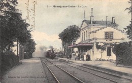 CPA 45 MEUNG SUR LOIRE LA GARE 1908 Colorisée - Autres & Non Classés