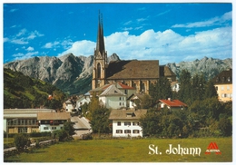 AK Salzburg 5600 St. Johann Im Pongau Kirche Alpendorf Österreich Ansichtskarte Verlag W. Oczlon I.P. Austria Autriche - St. Johann Im Pongau